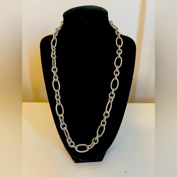 Judith Ripka Sterling Silver Oval Link Necklace - Picture 1 of 4